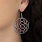 Watch OVAL Me - Red - Paparazzi Earring Image