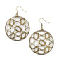 Watch OVAL Me - Brass - Paparazzi Earring Image