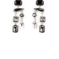 ​Hazard Pay - Silver - Paparazzi Earring Image