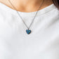 Pitter-Patter, Goes My Heart - Blue - Paparazzi Necklace Image