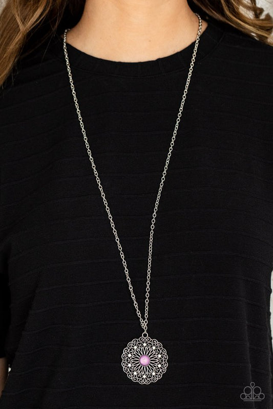 Opal Gardens - Purple - Paparazzi Necklace Image