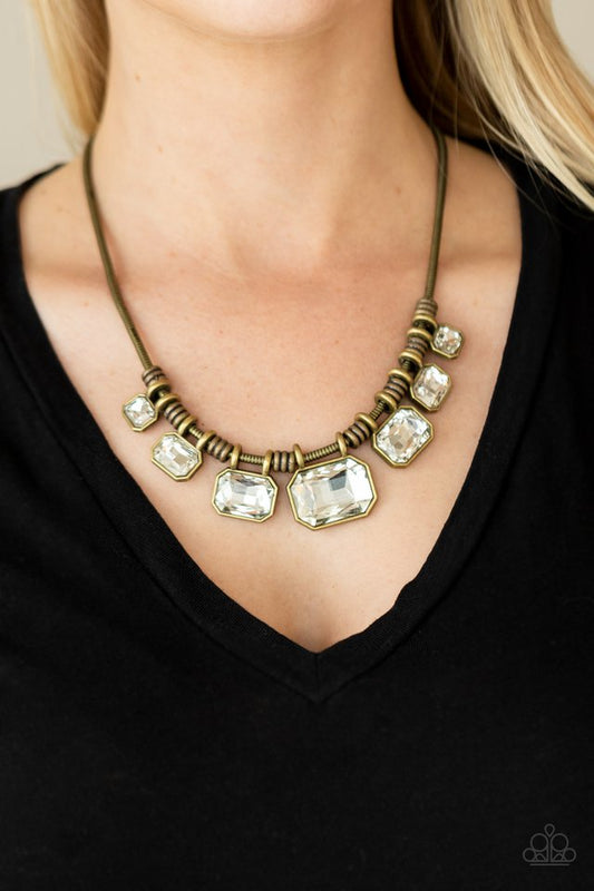 Urban Extravagance - Brass - Paparazzi Necklace Image