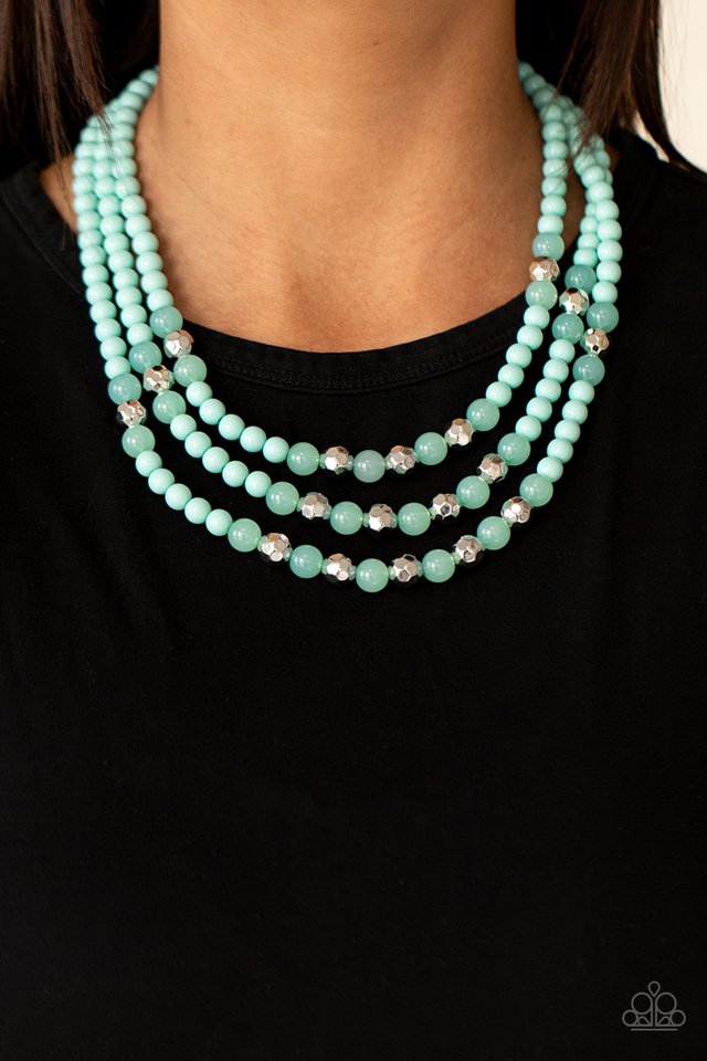 ​STAYCATION All I Ever Wanted - Blue - Paparazzi Necklace Image