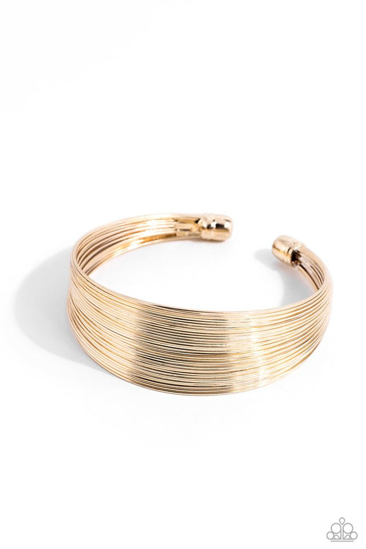 High Wire Act - Gold - Paparazzi Bracelet Image