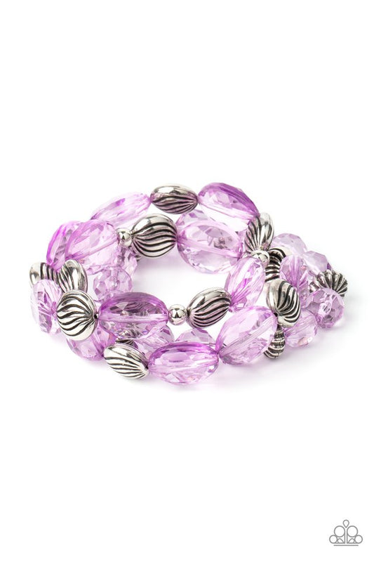 Crystal Charisma - Purple - Paparazzi Bracelet Image