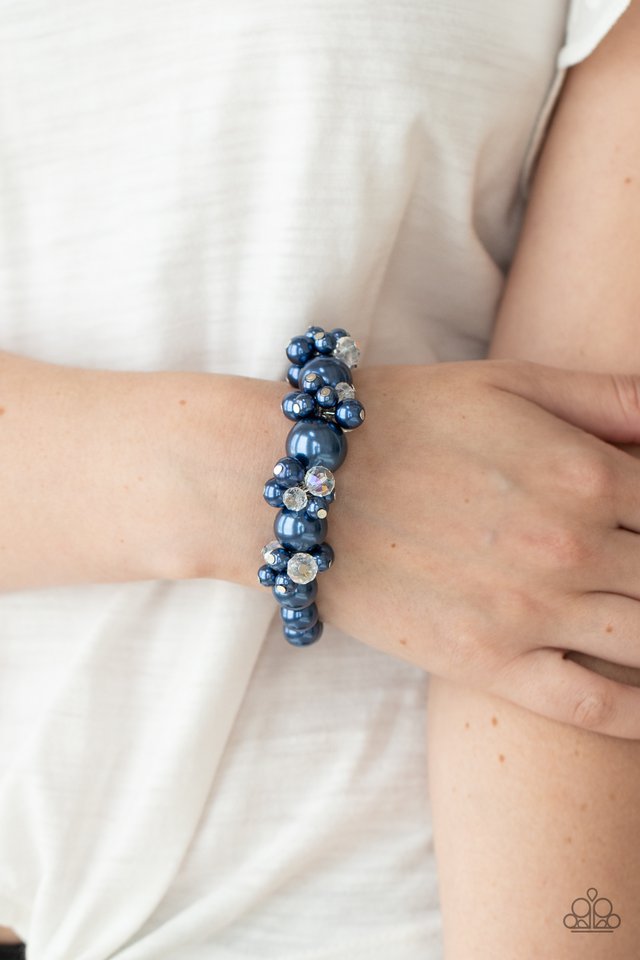 Upcycled Upscale​ - Blue - Paparazzi Bracelet Image