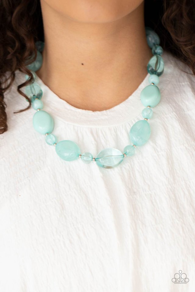 Staycation Stunner - Blue - Paparazzi Necklace Image