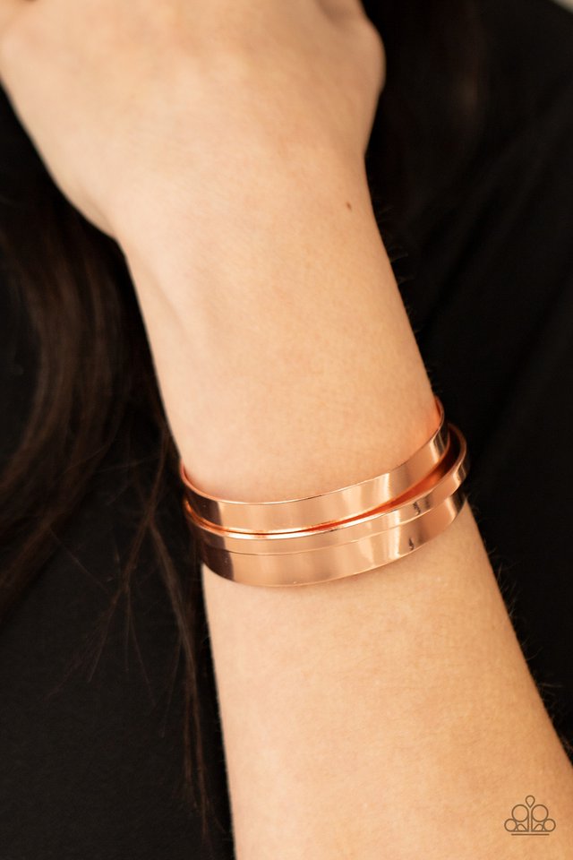 A HAUTE Number - Copper - Paparazzi Bracelet Image