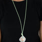 ​Face The ARTIFACTS - Green - Paparazzi Necklace Image