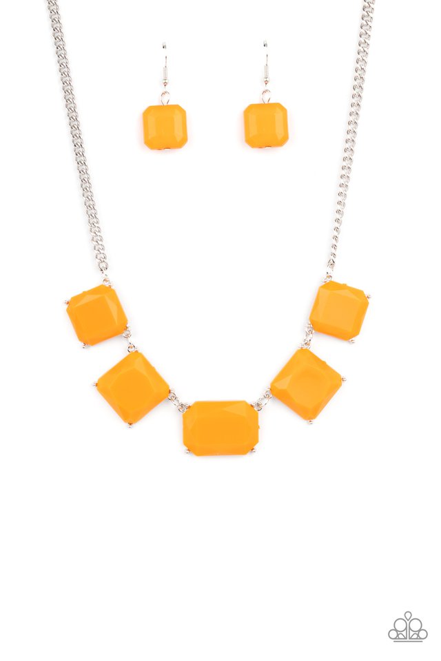 ​Instant Mood Booster - Orange - Paparazzi Necklace Image