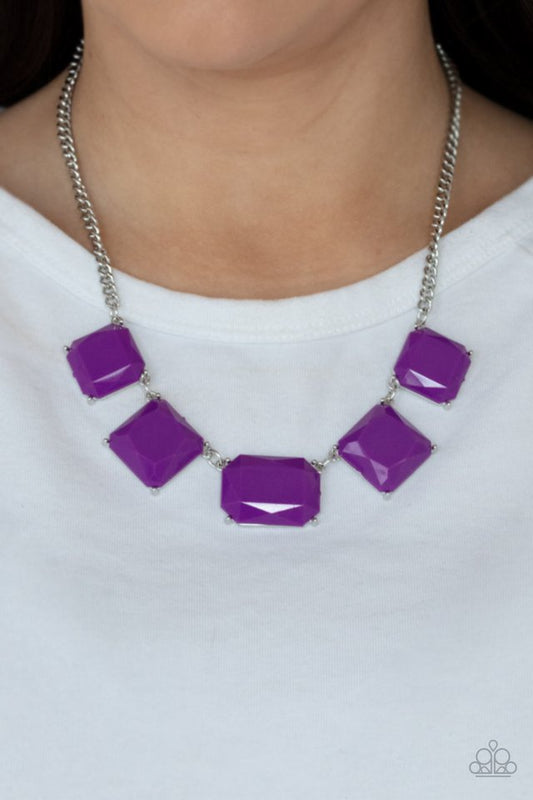 ​Instant Mood Booster - Purple - Paparazzi Necklace Image