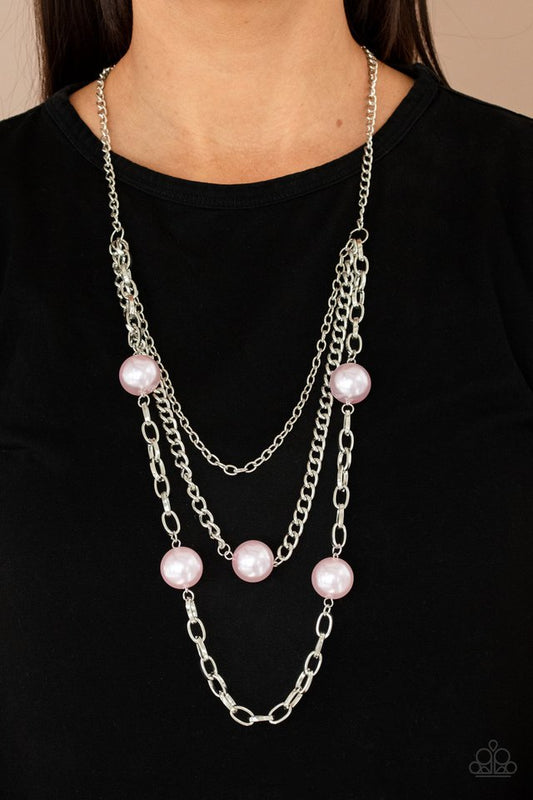 Thanks For The Compliment - Pink - Paparazzi Necklace Image