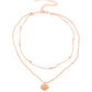 Modestly Minimalist - Copper - Paparazzi Necklace Image