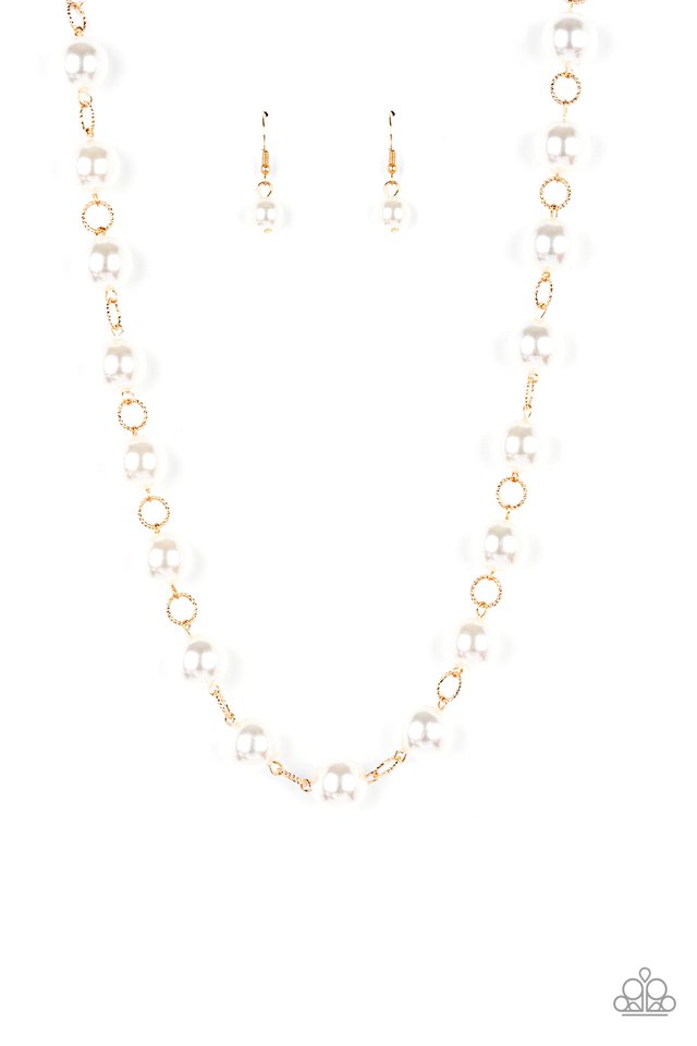 Ensconced in Elegance - Gold - Paparazzi Necklace Image