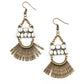 A FLARE For Fierceness - Brass - Paparazzi Earring Image