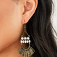 A FLARE For Fierceness - Brass - Paparazzi Earring Image