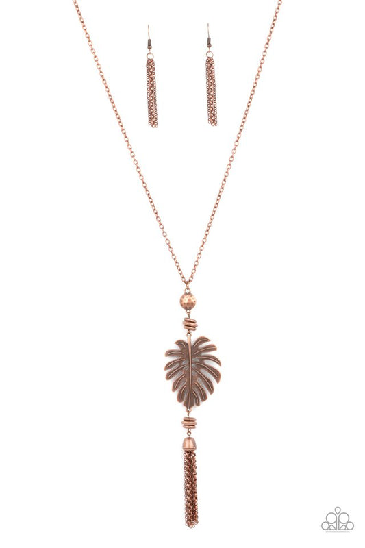 Palm Promenade - Copper - Paparazzi Necklace Image