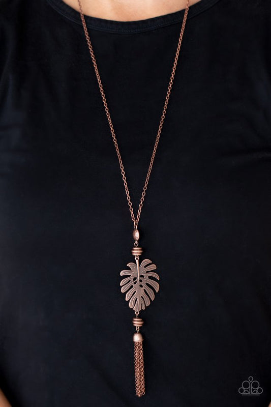 Palm Promenade - Copper - Paparazzi Necklace Image