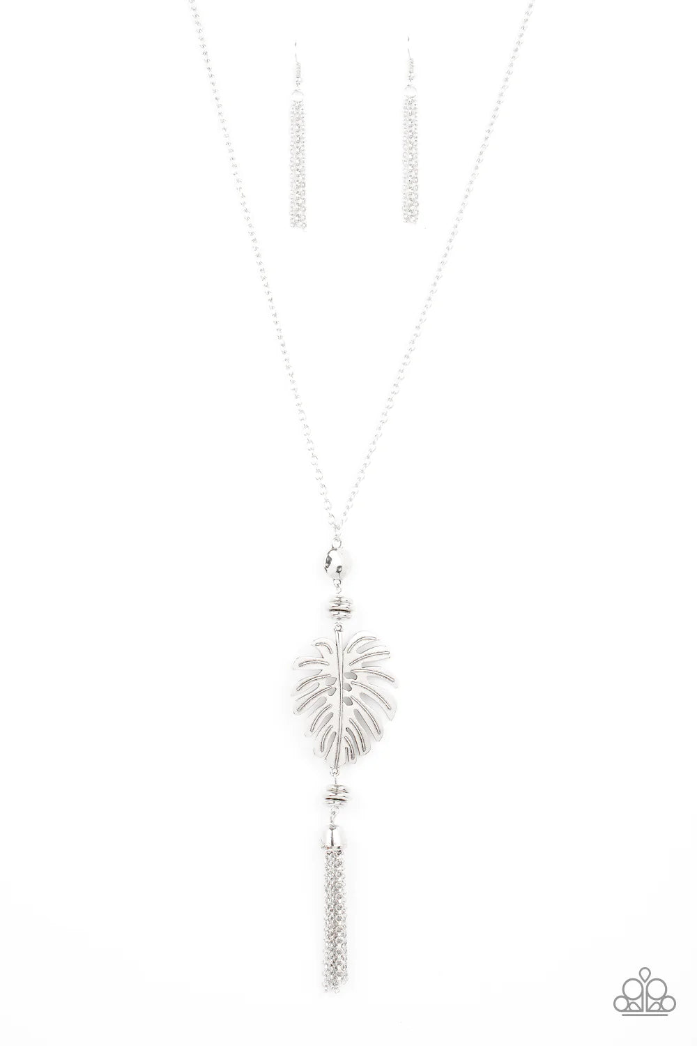 Paparazzi Necklace ~ Palm Promenade - Silver