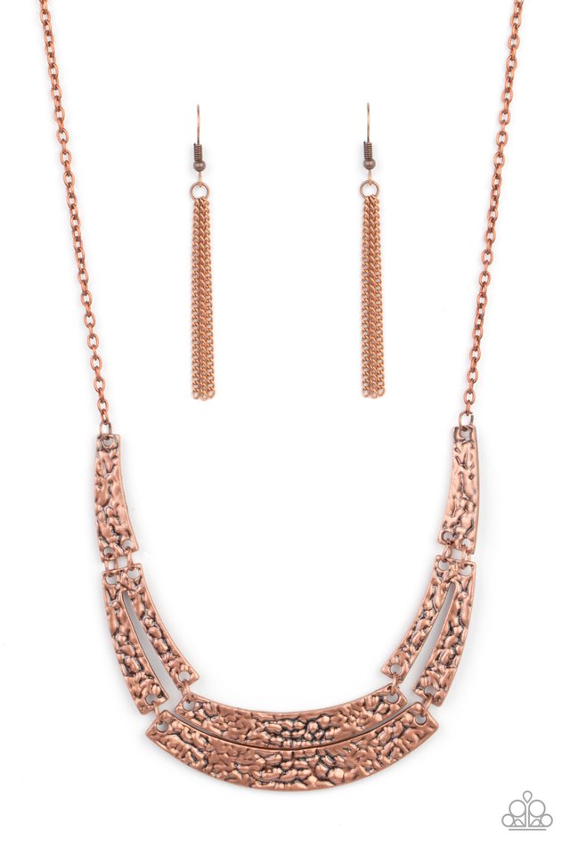 ​Stick To The ARTIFACTS - Copper - Paparazzi Necklace Image