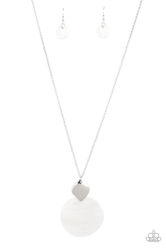 Tidal Tease - White - Paparazzi Necklace Image