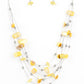 ​Prismatic Pebbles - Yellow - Paparazzi Necklace Image