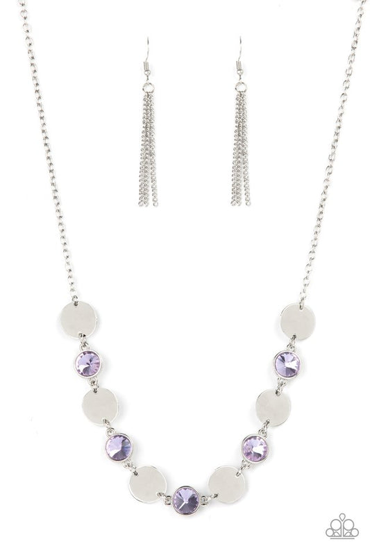 Refined Reflections - Purple - Paparazzi Necklace Image