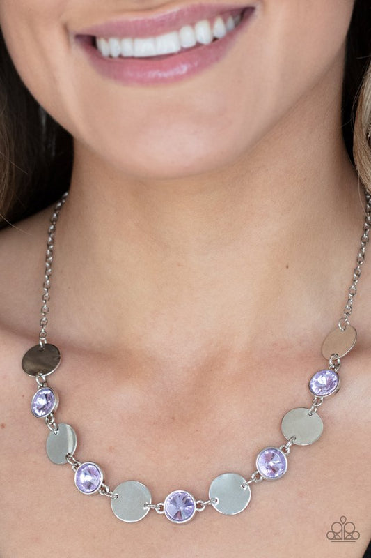 Refined Reflections - Purple - Paparazzi Necklace Image