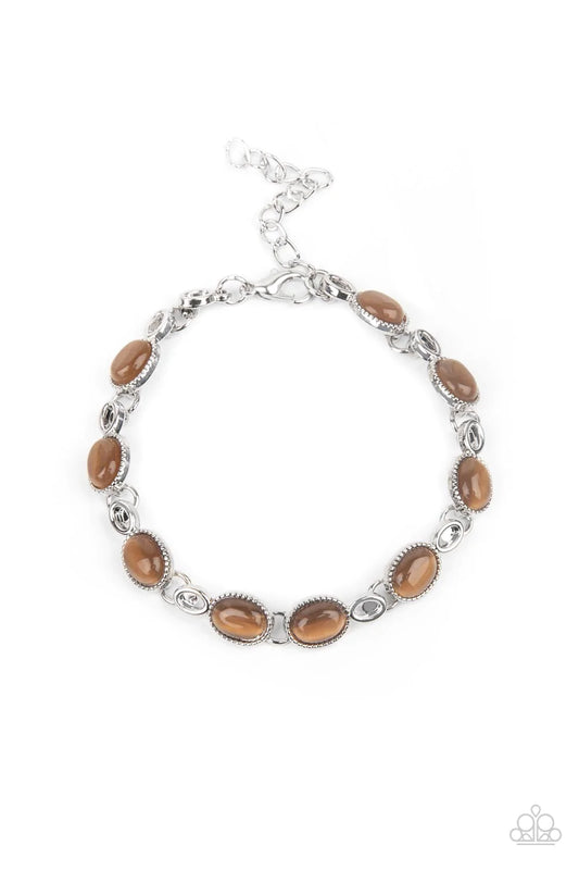 Paparazzi Bracelet ~ Blissfully Beaming - Brown