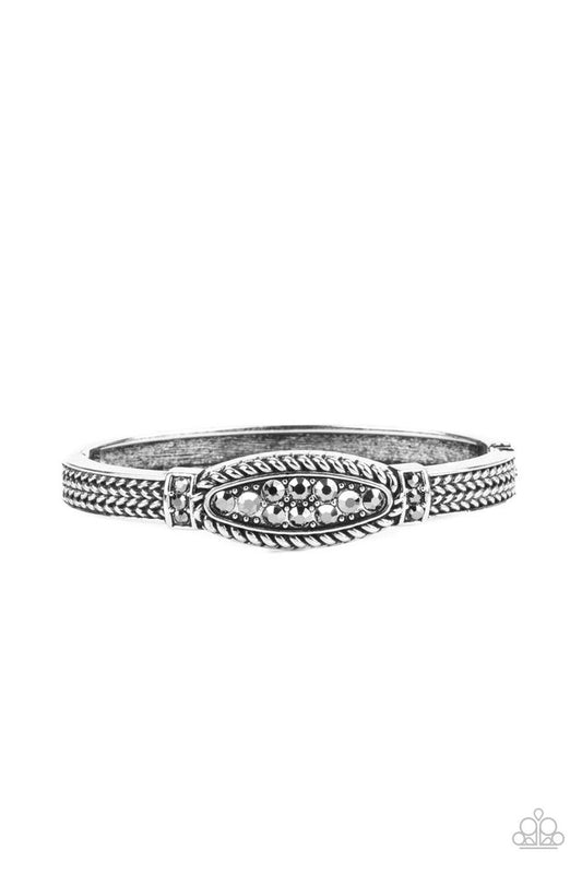 Locked in Luster -  Silver - Paparazzi Bracelet Image