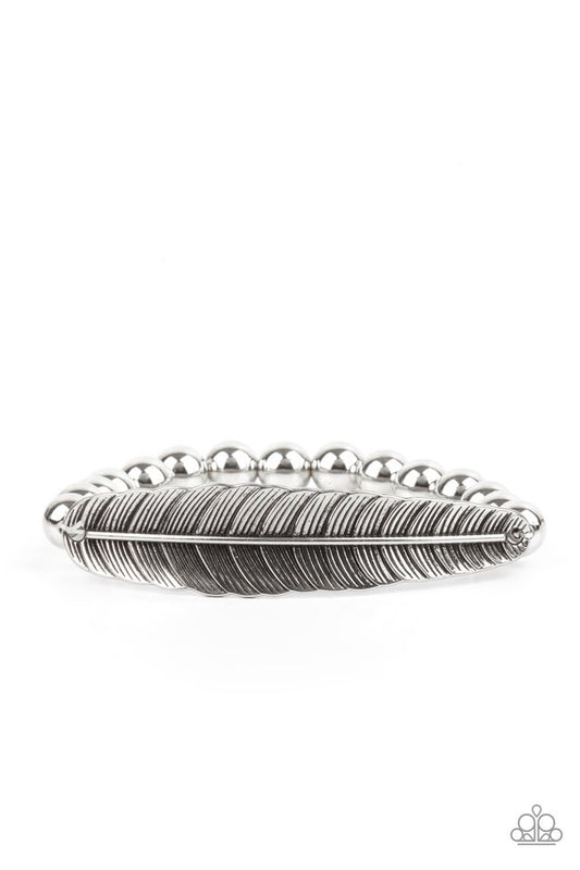 ​Featherlight Fashion - Silver - Paparazzi Bracelet Image