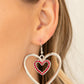 Paparazzi Earring ~ Heart Candy Couture - Red
