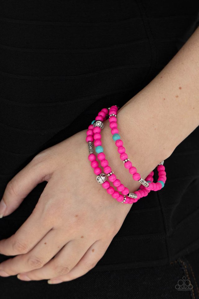 Desert Decorum - Pink - Paparazzi Bracelet Image