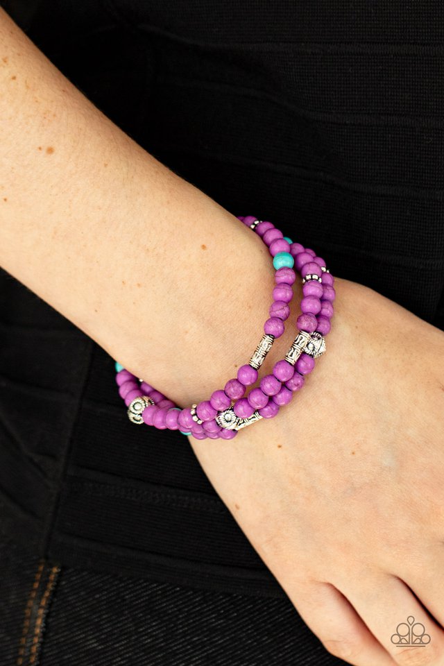 Desert Decorum - Purple - Paparazzi Bracelet Image