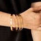 ​How Do You Stack Up? - Gold - Paparazzi Bracelet Image