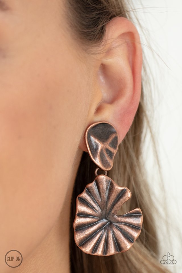 ​Empress Of The Amazon - Copper - Paparazzi Earring Image
