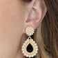 Discerning Droplets - Gold - Paparazzi Earring Image