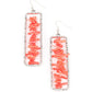 Don’t QUARRY, Be Happy - Red - Paparazzi Earring Image