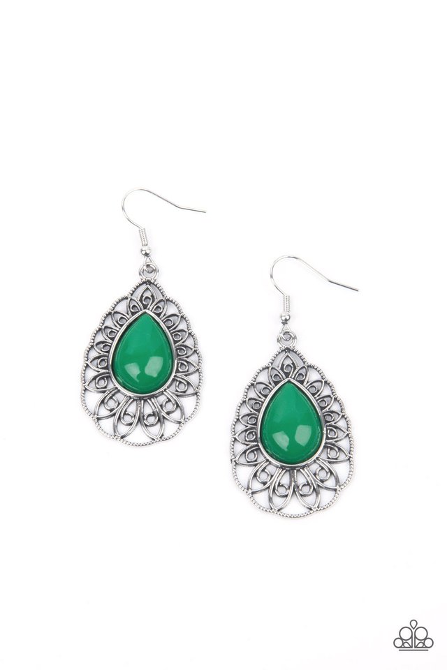 ​Dream STAYCATION - Green - Paparazzi Earring Image