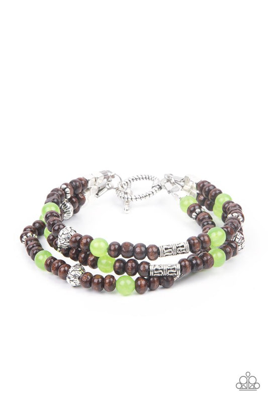 ​Woodsy Walkabout - Green - Paparazzi Bracelet Image