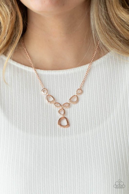 So Mod - Rose Gold - Paparazzi Necklace Image