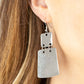 Tagging Along - Silver - Paparazzi Earring Image