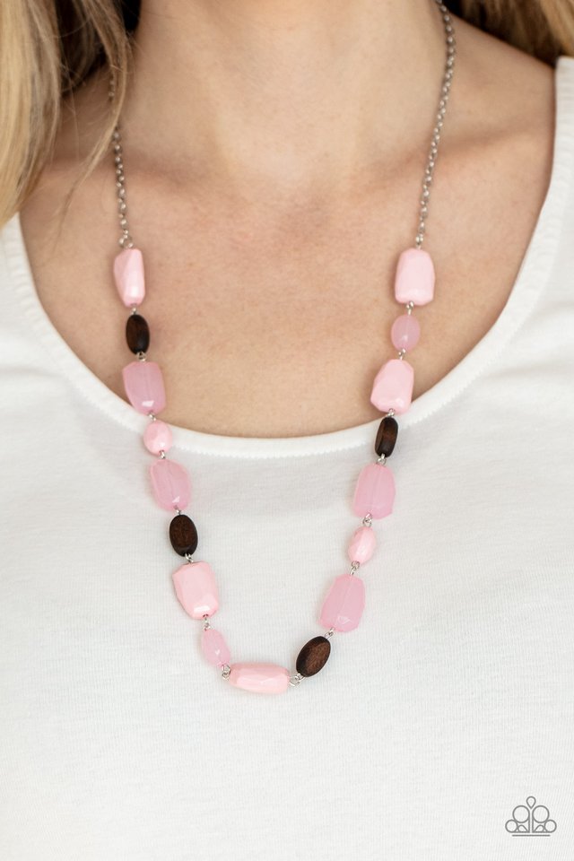 ​Meadow Escape - Pink - Paparazzi Necklace Image