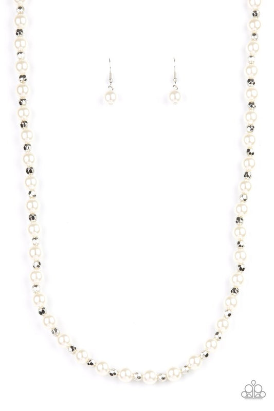 ​Nautical Novelty - White - Paparazzi Necklace Image