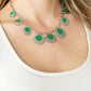 ​The Cosmos Are Calling - Green - Paparazzi Necklace Image