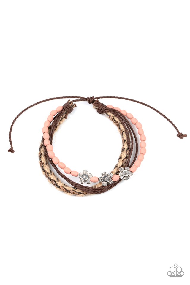 ​Raffia Remix - Pink - Paparazzi Bracelet Image