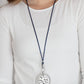 CORD-inated Effort - Blue - Paparazzi Necklace Image