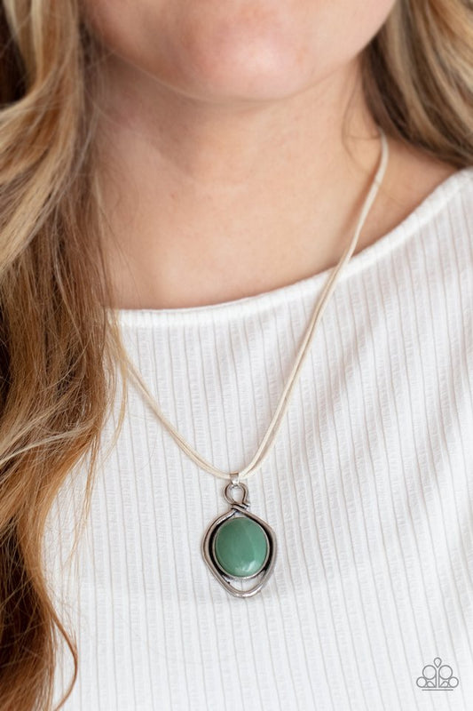 Desert Mystery​ - Green - Paparazzi Necklace Image