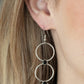 ​Refined Society - Black - Paparazzi Earring Image