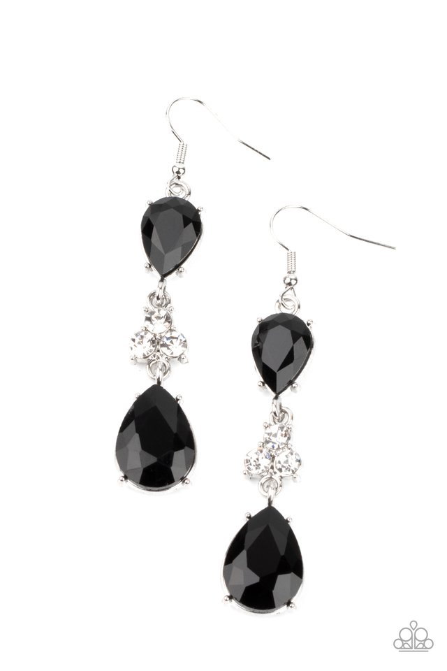 ​Once Upon a Twinkle - Black - Paparazzi Earring Image